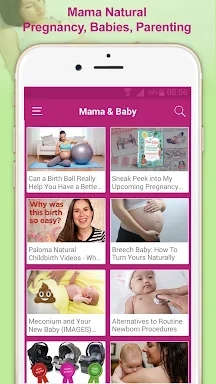 Mama natural - take care baby screenshots
