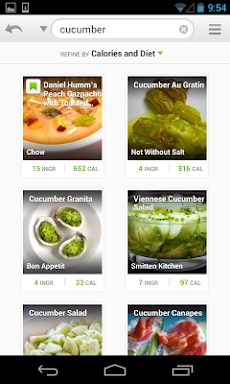 Recipes & Nutrition screenshots