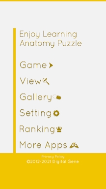 E. Learning Anatomy puzzle screenshots