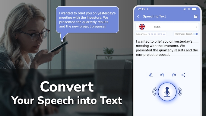 Speech To Text Converter screenshots