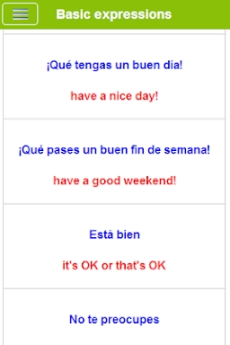 Learn English French Spanish screenshots