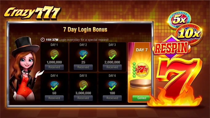 Crazy 777 Slot-TaDa Games screenshots
