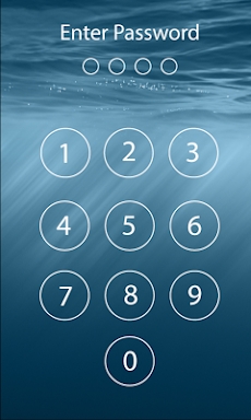 Lock screen password screenshots