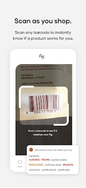 Fig: Food Scanner & Discovery screenshots