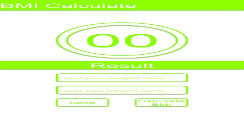 Calculate BMI screenshots