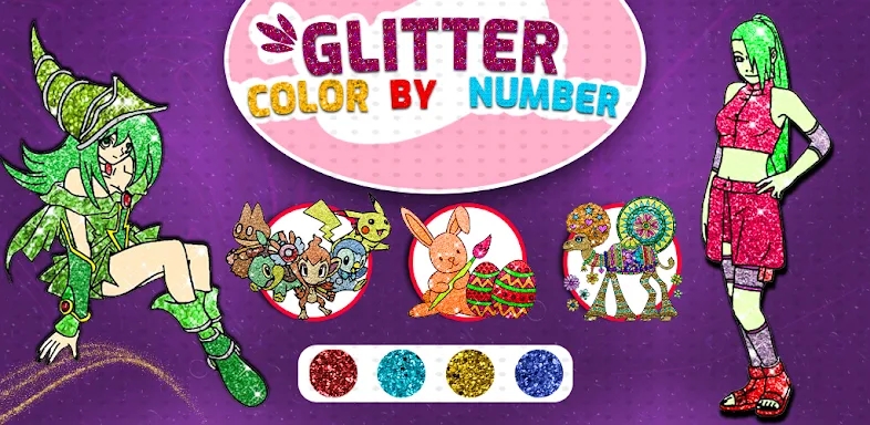 Glitter Colour By Number screenshots
