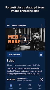 NRK Radio screenshots