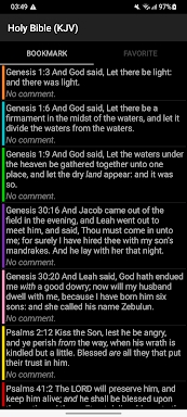 Holy Bible (KJV) screenshots