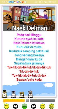 Indonesian preschool song screenshots