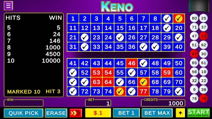 Keno - Las Vegas Games Offline screenshots