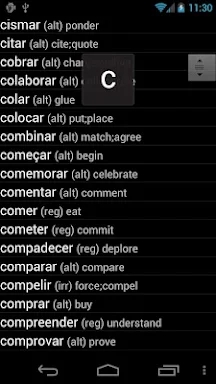 Portuguese Verbs screenshots