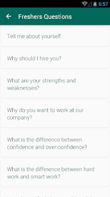 HR Interview Questions Answers screenshots