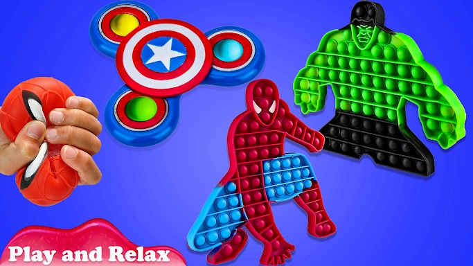 Pop It 3D Superhero Fidget Toy screenshots