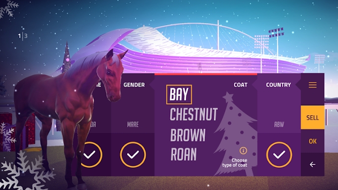 Customize Winter Racing Horse screenshots