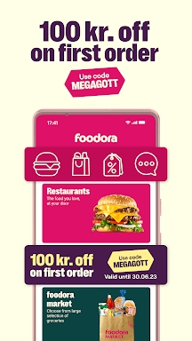foodora Sweden screenshots