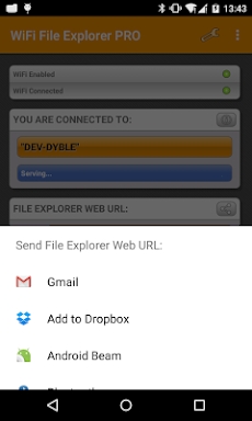 WiFi File Explorer screenshots