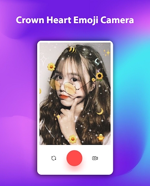 Crown Heart Emoji Camera screenshots