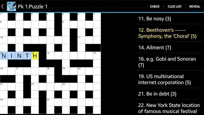 Crossword Lite screenshots