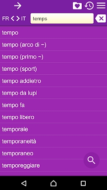 French Italian Dictionary screenshots
