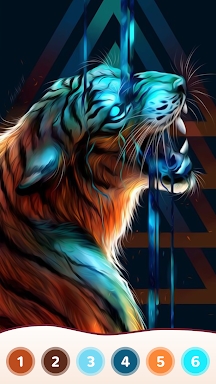 Tiger Coloring Book Color Game screenshots