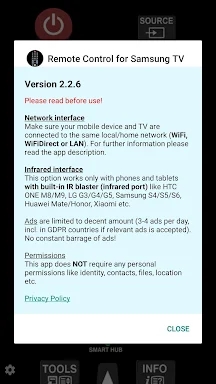 TV (Samsung) Remote Control screenshots