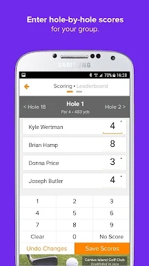 Golf Genius screenshots