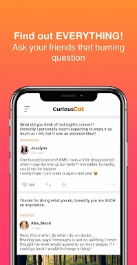 CuriousCat - Anonymous Q&A screenshots