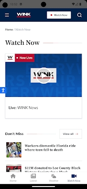 WINK News screenshots