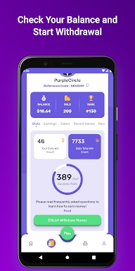 Purple Circle | Play To Earn screenshots