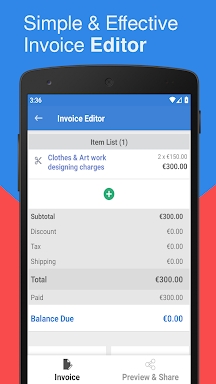 InvoiceTemple: Invoice billing screenshots