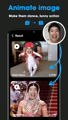 Add Face To Video Reface video screenshots