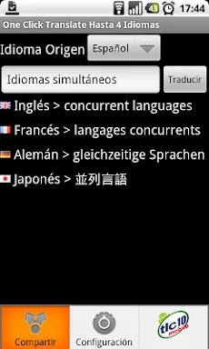 One Click Translate 4 Langs. screenshots