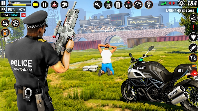 Police Moto Bike Chase Crime screenshots