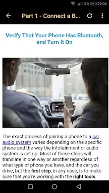 Connect a Bluetooth Car Stereo screenshots
