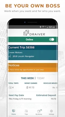 DRAIVER Driver: A better gig screenshots