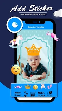 Baby story Template and editor screenshots