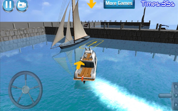 3D Boat Parking Racing Sim screenshots