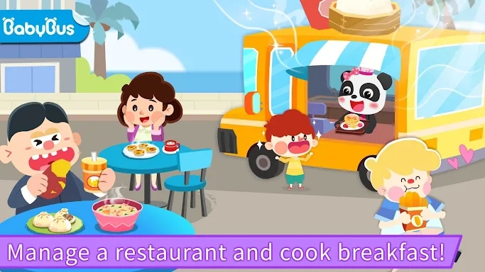 Baby Panda's Breakfast Cooking screenshots