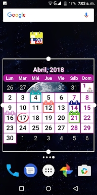 Festivos Colombia 2023, Widget screenshots