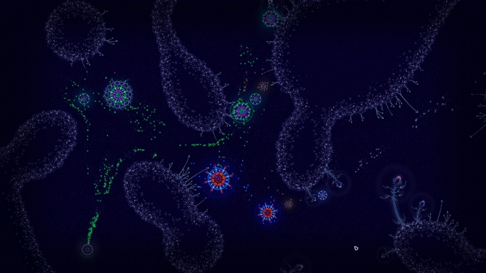Microcosmum: survival of cells screenshots