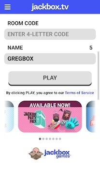 gregbox - jackbox player screenshots
