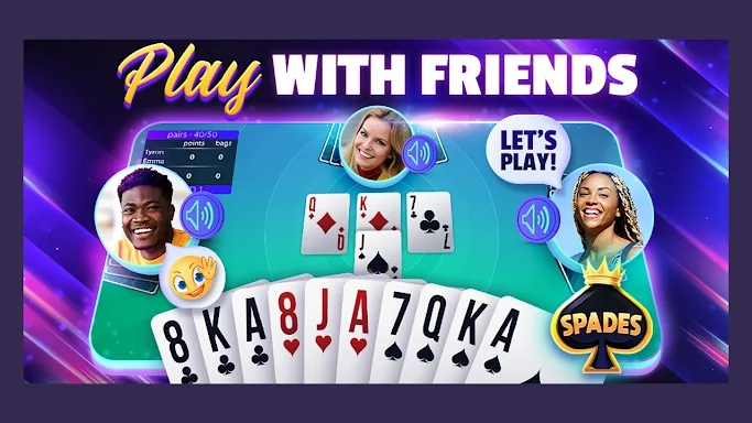 VIP Spades - Online Card Game screenshots