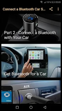 Connect a Bluetooth Car Stereo screenshots