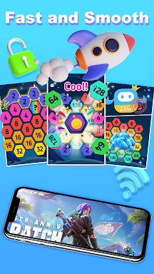 Hexa Link - Booster&Game Fun screenshots