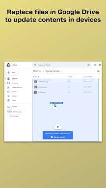 Cloud Signage for Google Drive screenshots