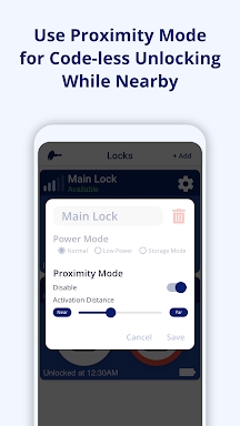Bauer Smart Lock - Bluetooth screenshots