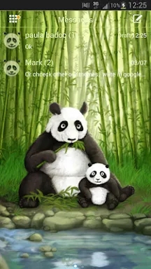 Panda Theme GO SMS Pro screenshots