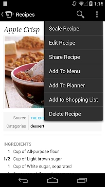 Recipe, Menu & Cooking Planner screenshots
