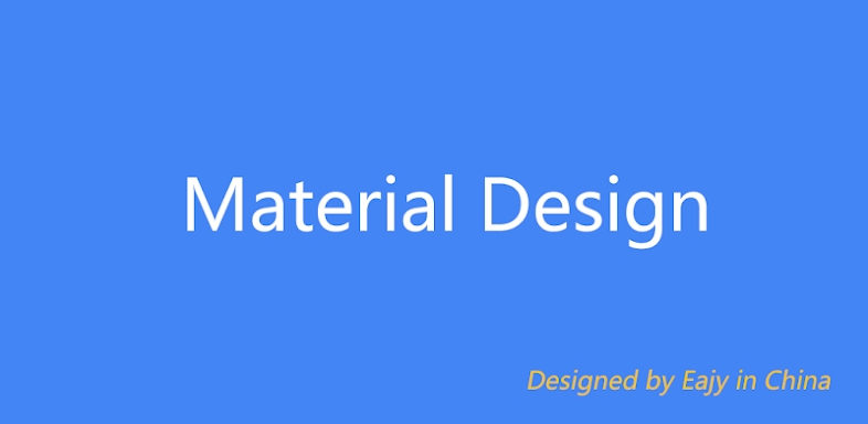 Material Design screenshots