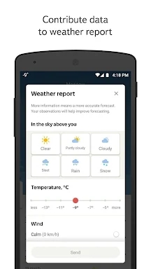 Yandex Weather screenshots